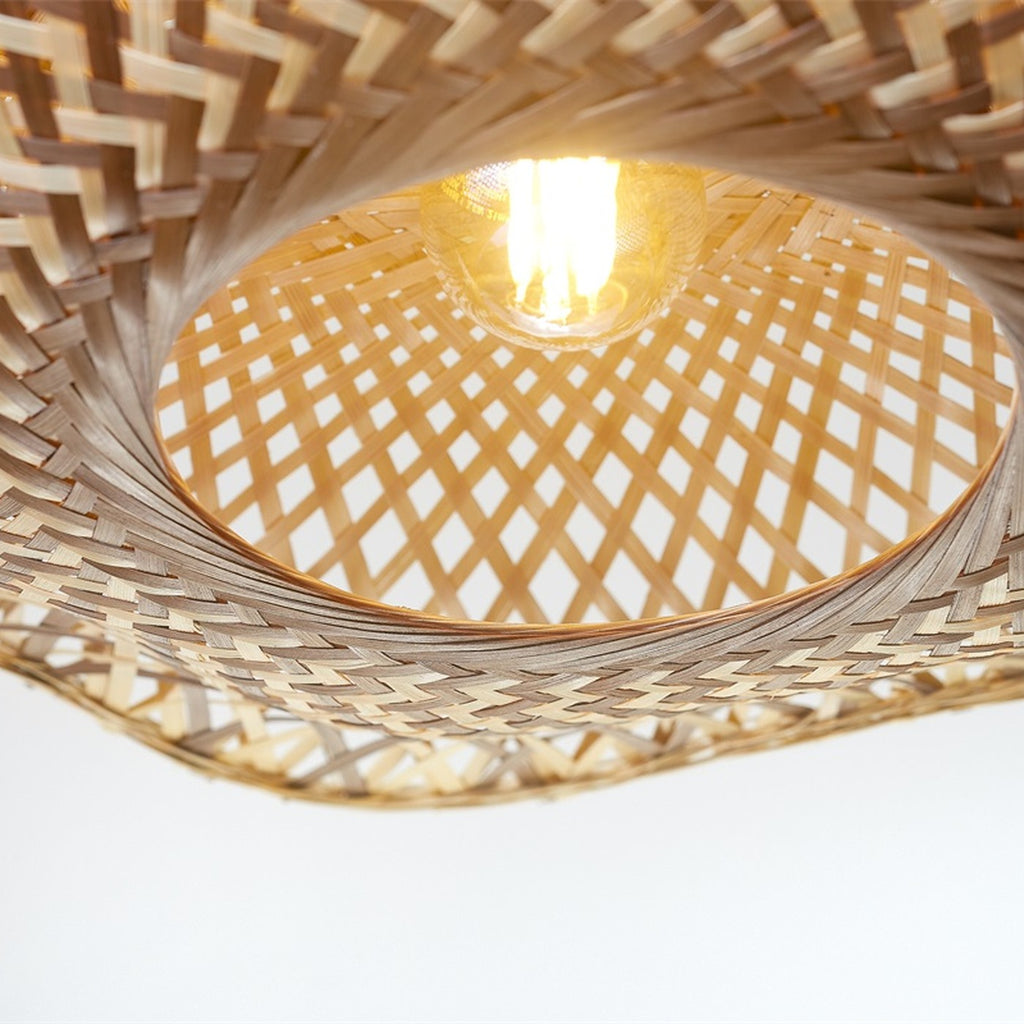 Plafonnier Madura bambou naturel 87 cm E27, vue 6
