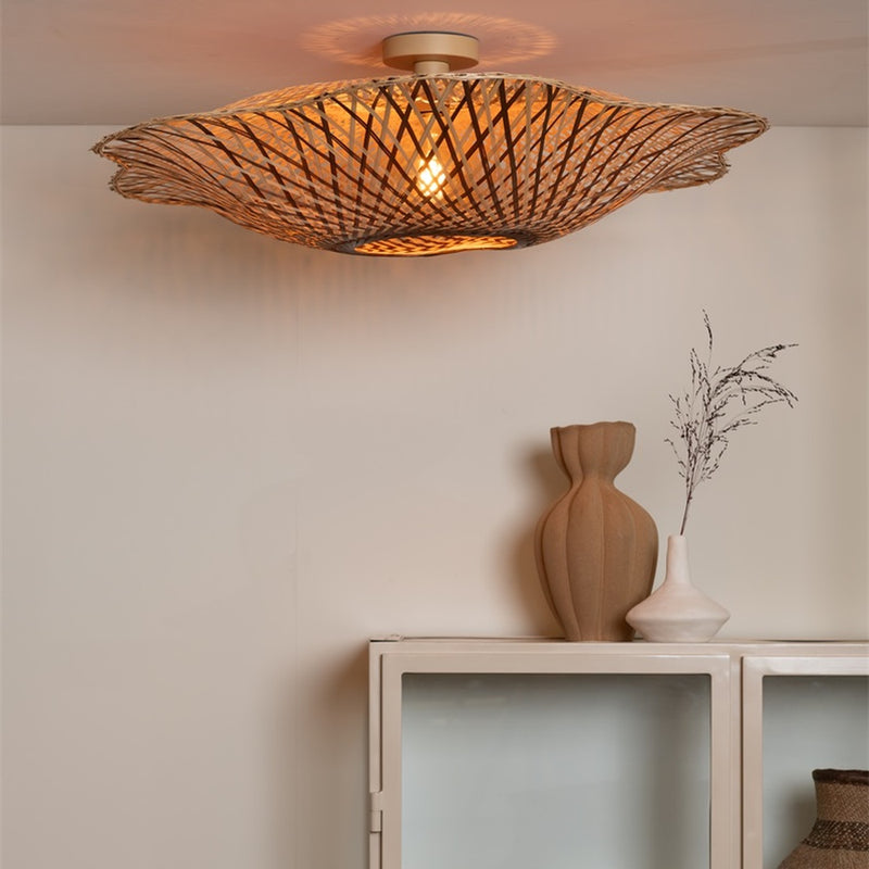 Dimensions Plafonnier Madura bambou naturel 87 cm E27