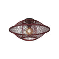 Plafonnier Maui bambou bordeaux 50 cm E27