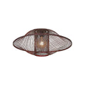 Plafonnier Maui bambou bordeaux 70 cm E27