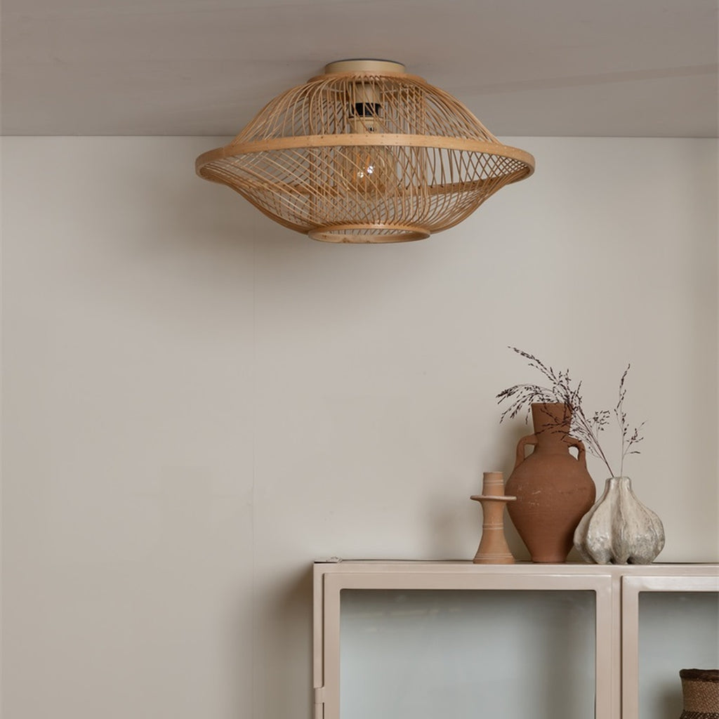 Plafonnier Maui bambou naturel 50 cm E27, vue 2