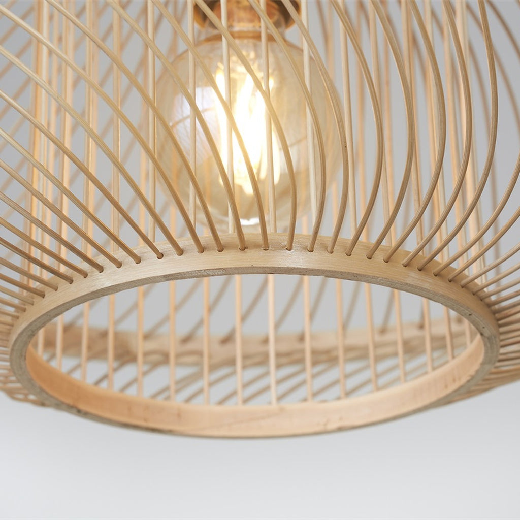 Plafonnier Maui bambou naturel 50 cm E27, vue 5