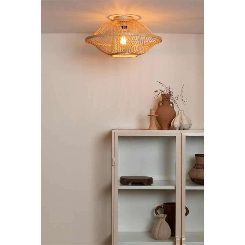 Dimensions Plafón Maui bambú natural 50 cm E27