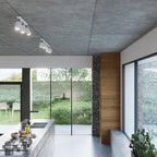 Luminaires Merida blanc en situation dans un séjour contemporain