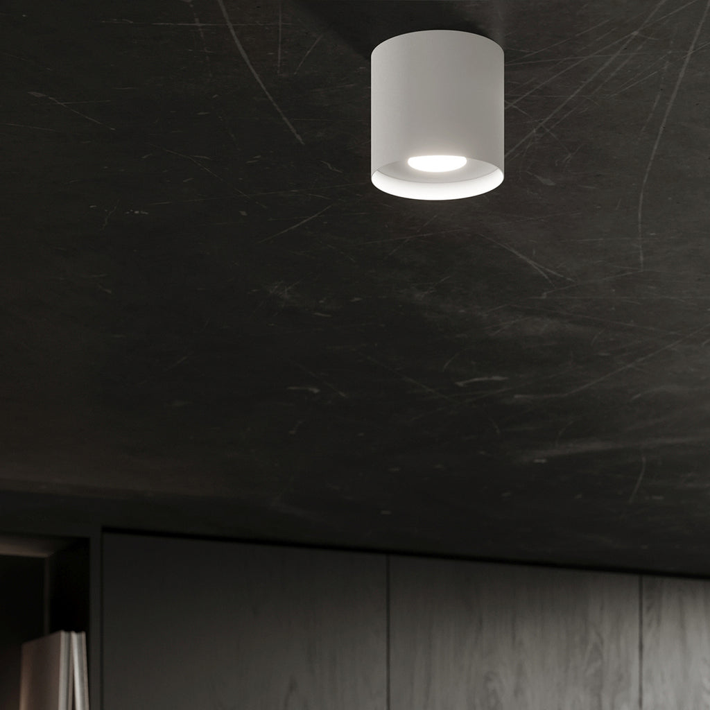 Plafonnier Mika aluminium blanc GU10 en ambiance