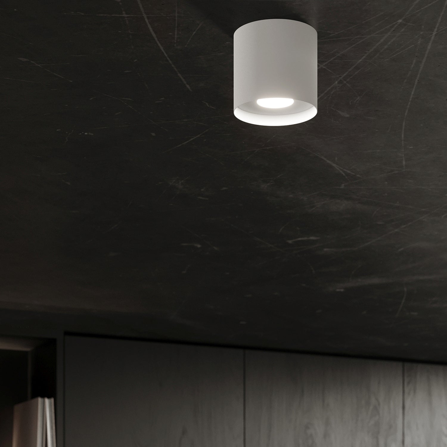 Plafonnier Mika aluminium blanc GU10 en ambiance