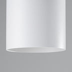 Plafonnier Mika aluminium blanc GU10, détail du spot GU10
