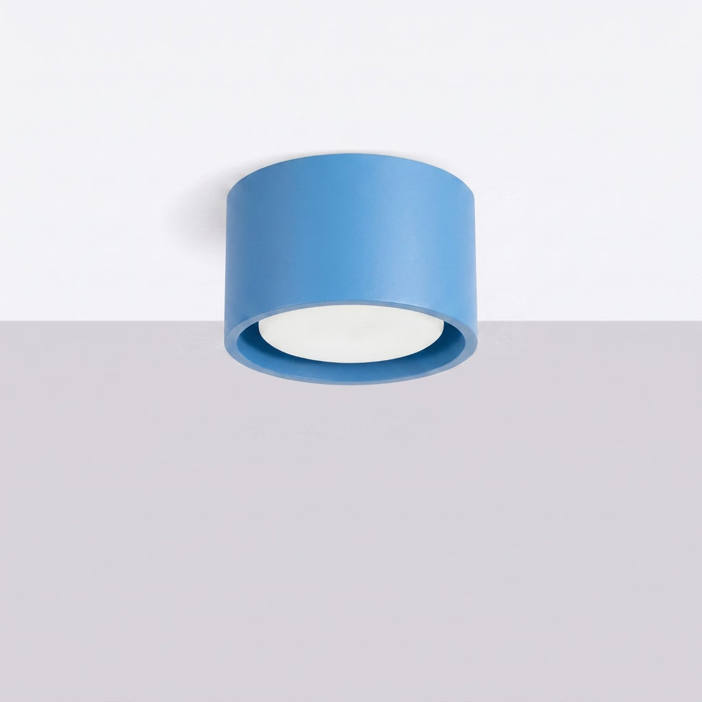 Plafonnier Modo 1 aluminium bleu azur Gx53, vue 2