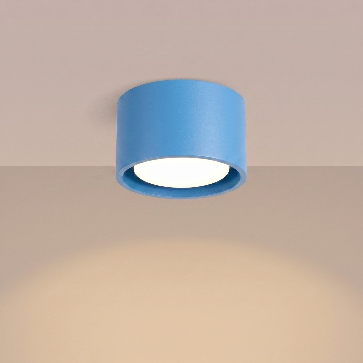 Plafonnier Modo 1 aluminium bleu azur Gx53, vue 3