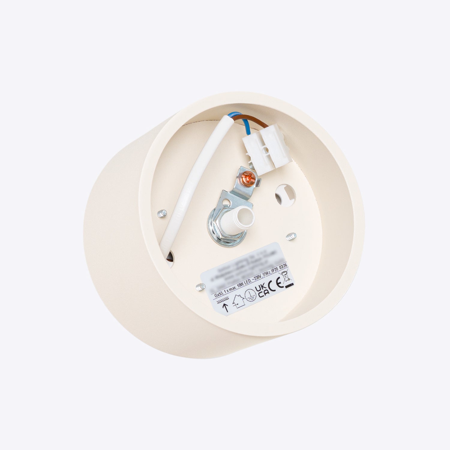 Plafonnier Modo 1 aluminium beige Gx53, vue 7