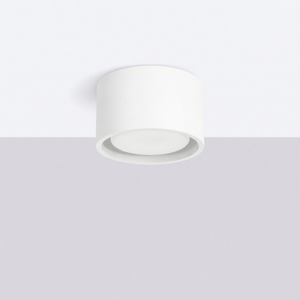 Plafonnier Modo 1 aluminium blanc Gx53, vue 2