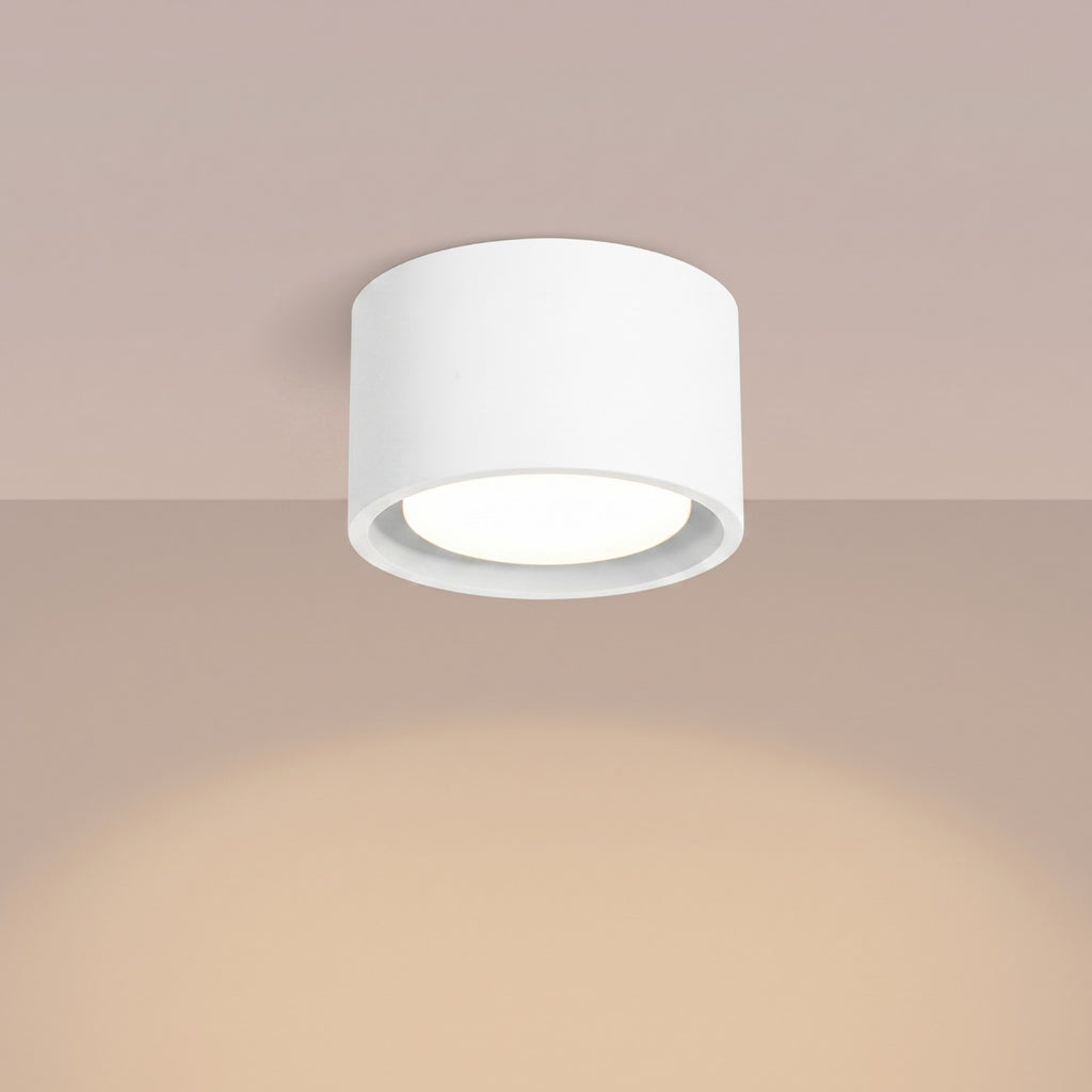 Plafonnier Modo 1 aluminium blanc Gx53, vue 3