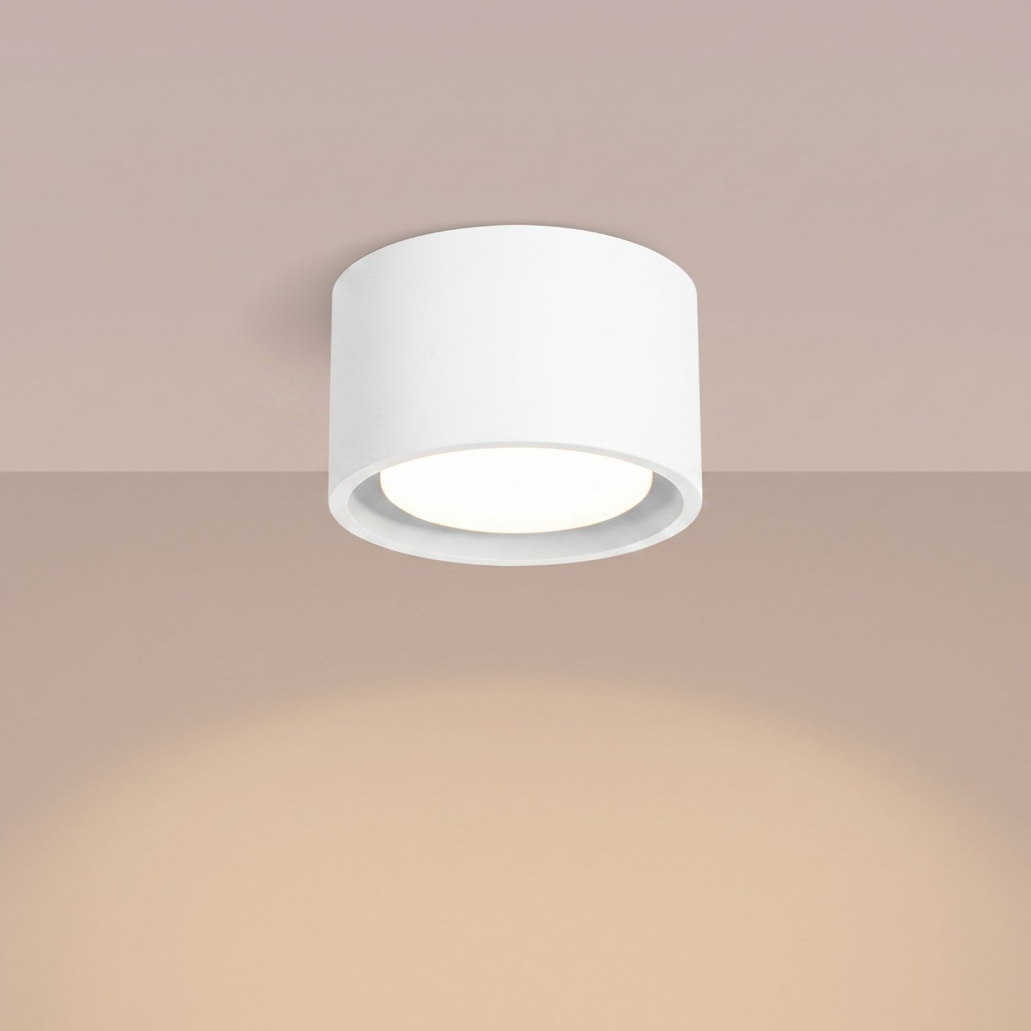Plafonnier Modo 1 aluminium blanc Gx53, vue 3