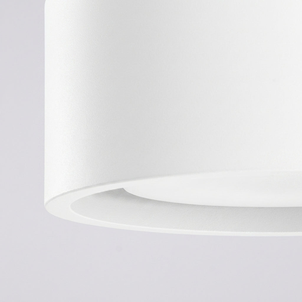 Plafonnier Modo 1 aluminium blanc Gx53, vue 5