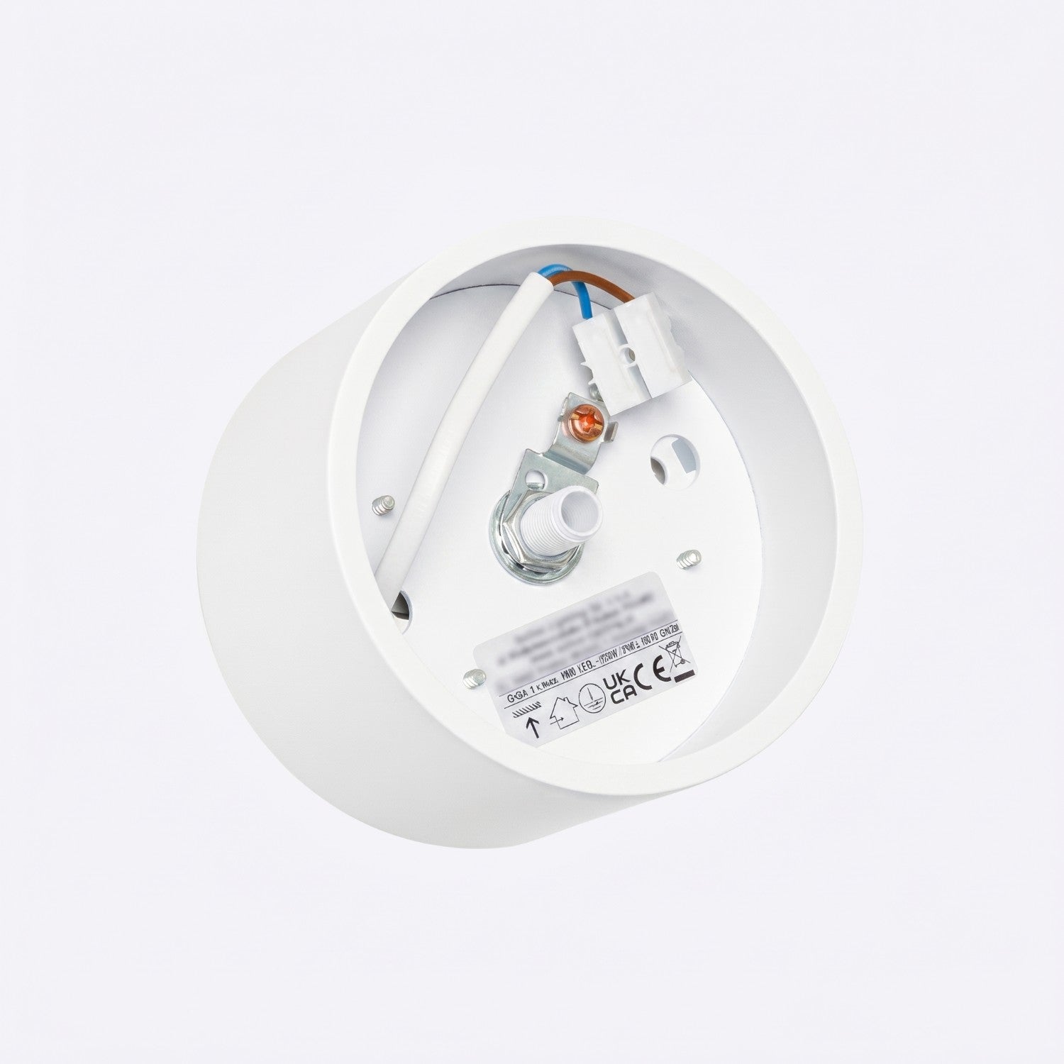 Plafonnier Modo 1 aluminium blanc Gx53, vue 7