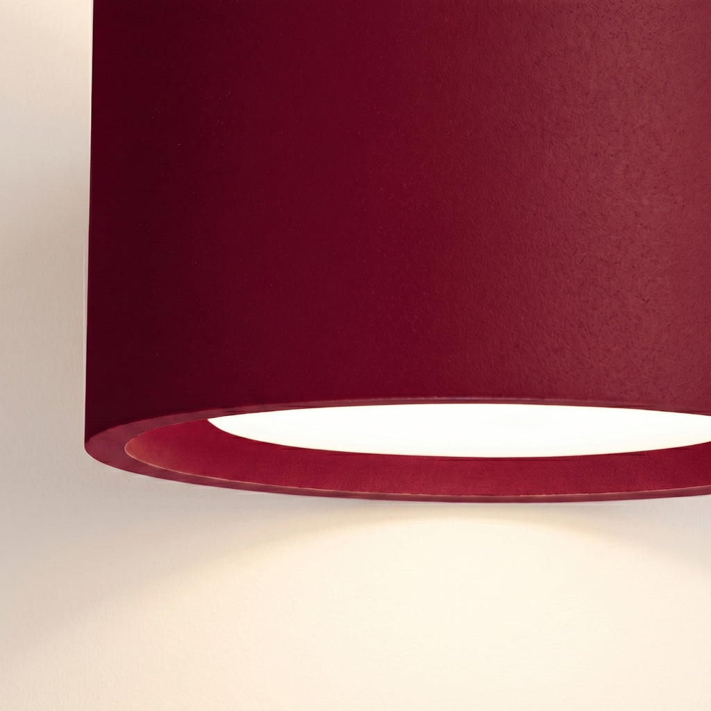 Plafonnier Modo 1 aluminium bordeaux Gx53, vue 4
