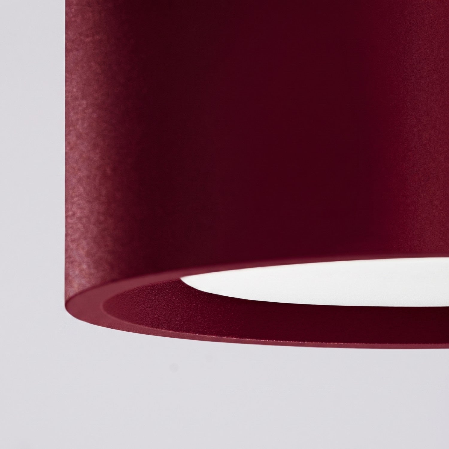 Plafonnier Modo 1 aluminium bordeaux Gx53, vue 5