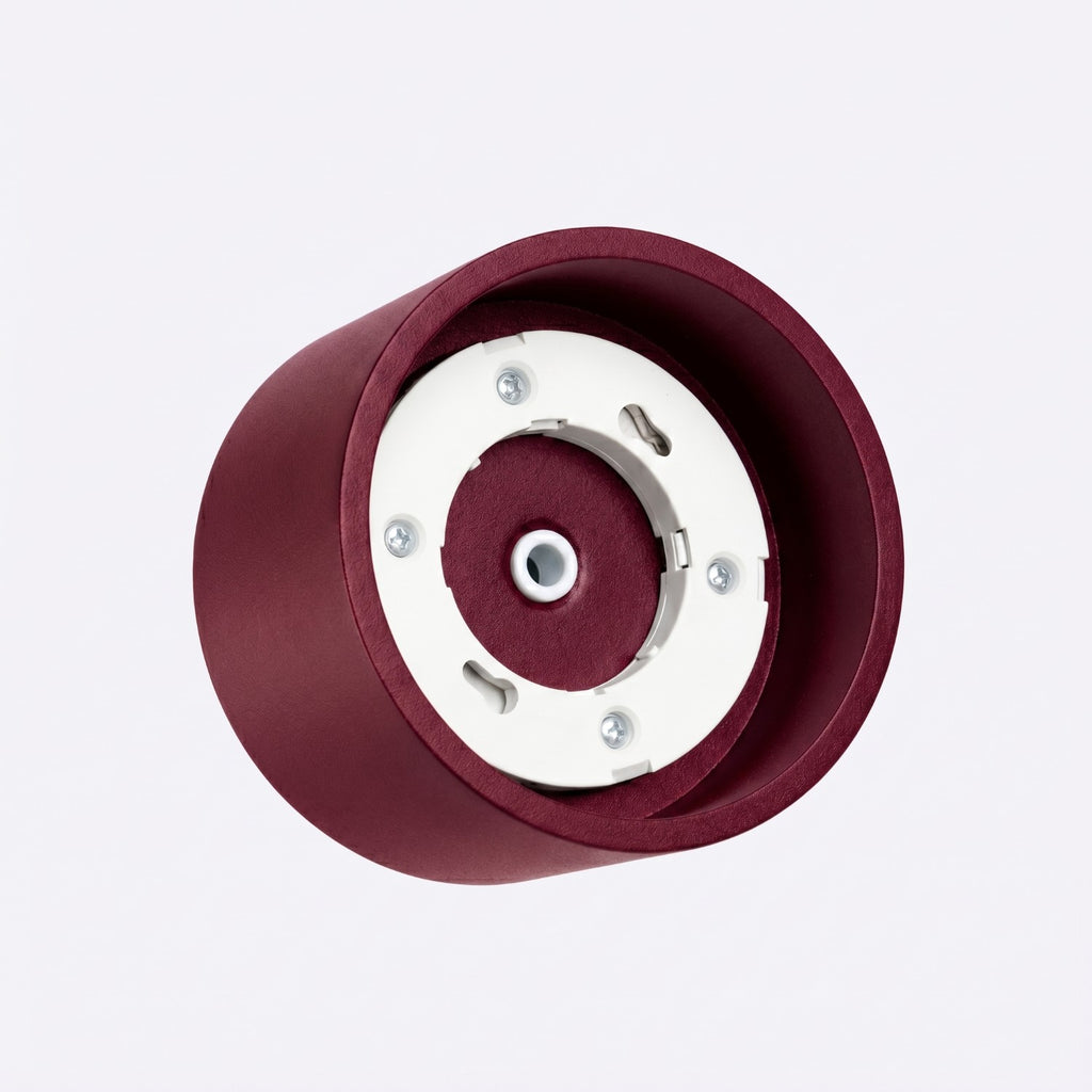 Plafonnier Modo 1 aluminium bordeaux Gx53, vue 6