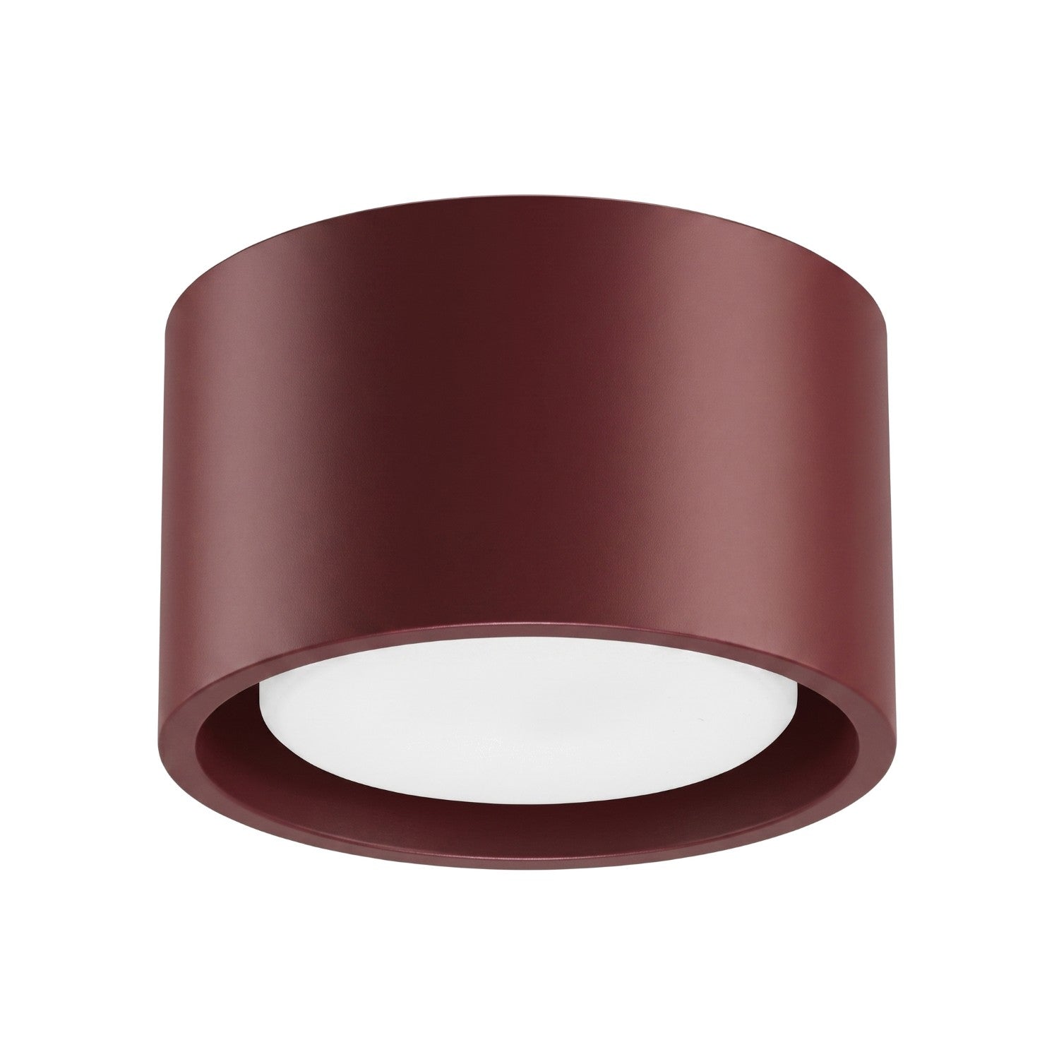 Plafonnier Modo 1 aluminium bordeaux Gx53