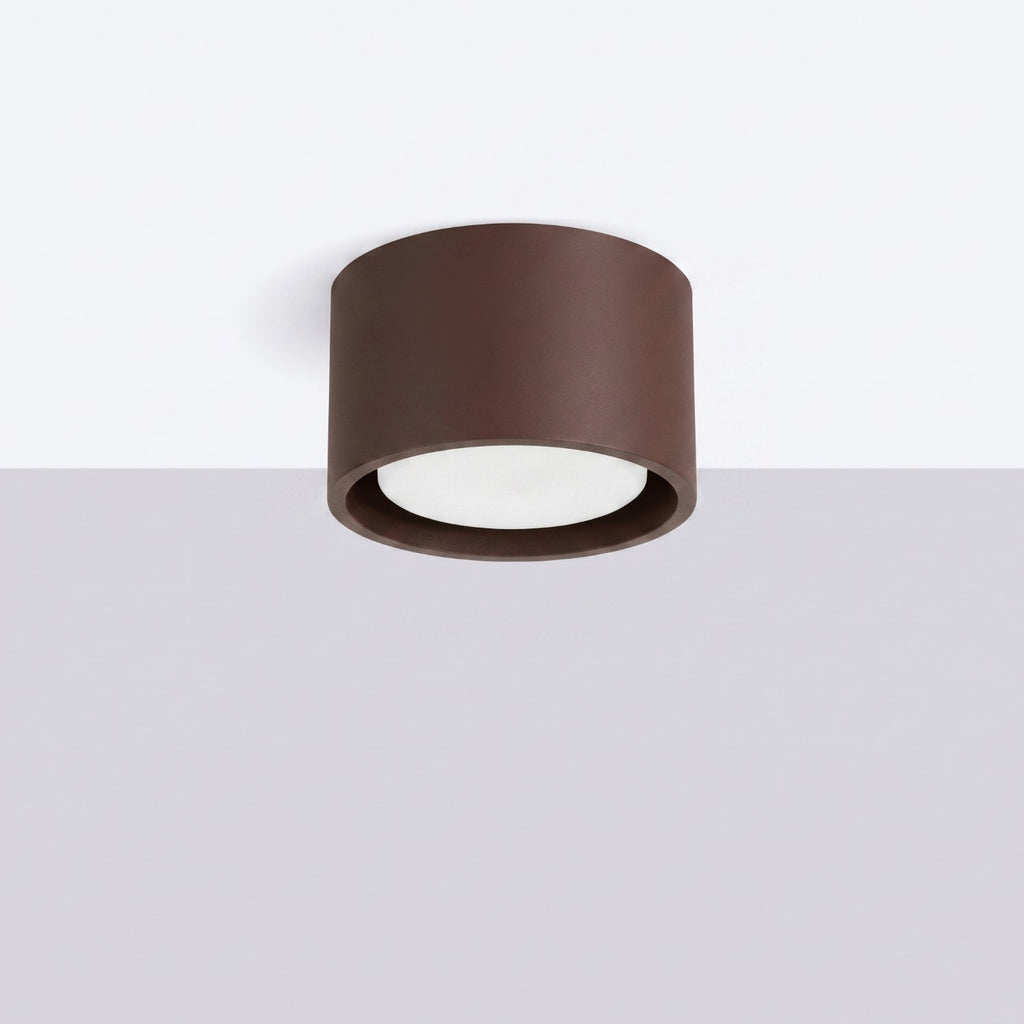 Plafonnier Modo 1 aluminium brun Gx53, vue 2
