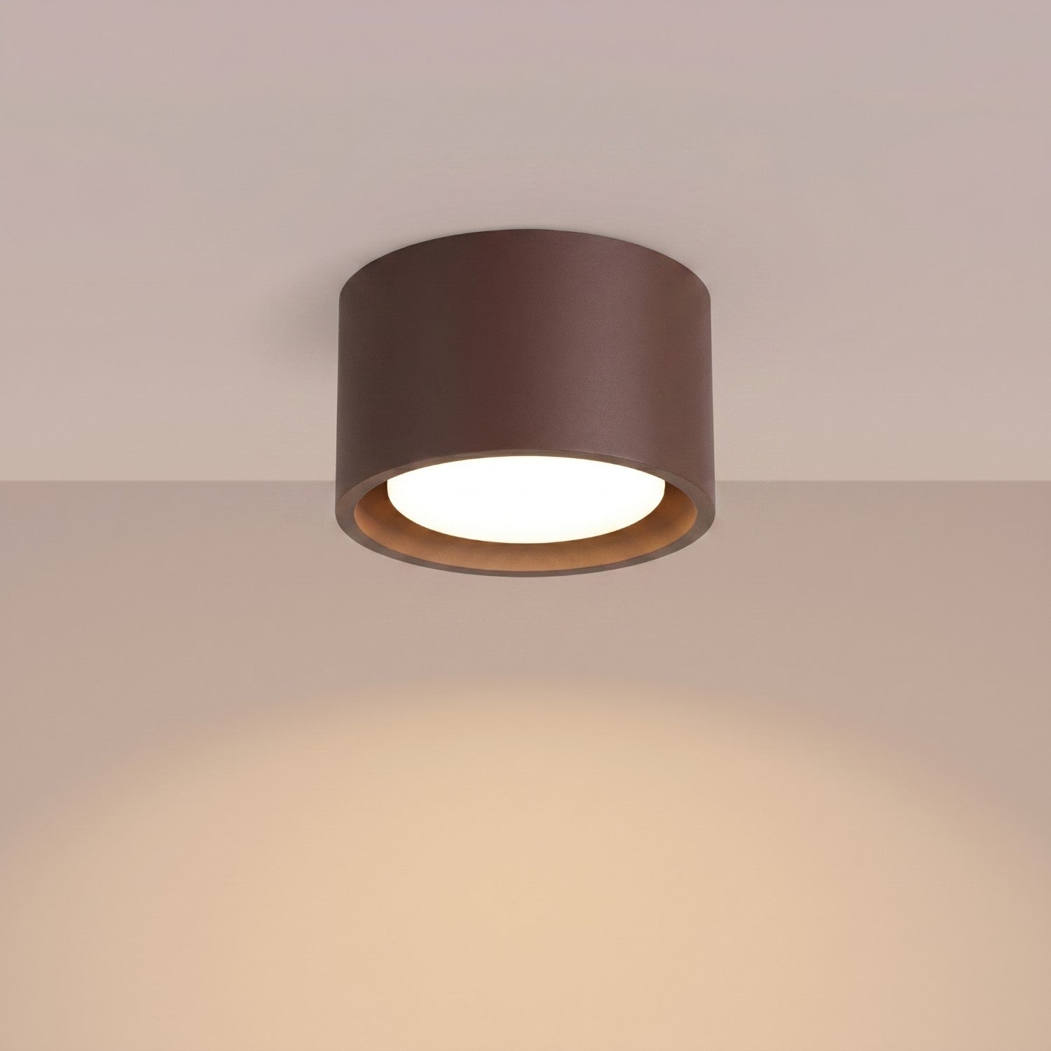Plafonnier Modo 1 aluminium brun Gx53, vue 3