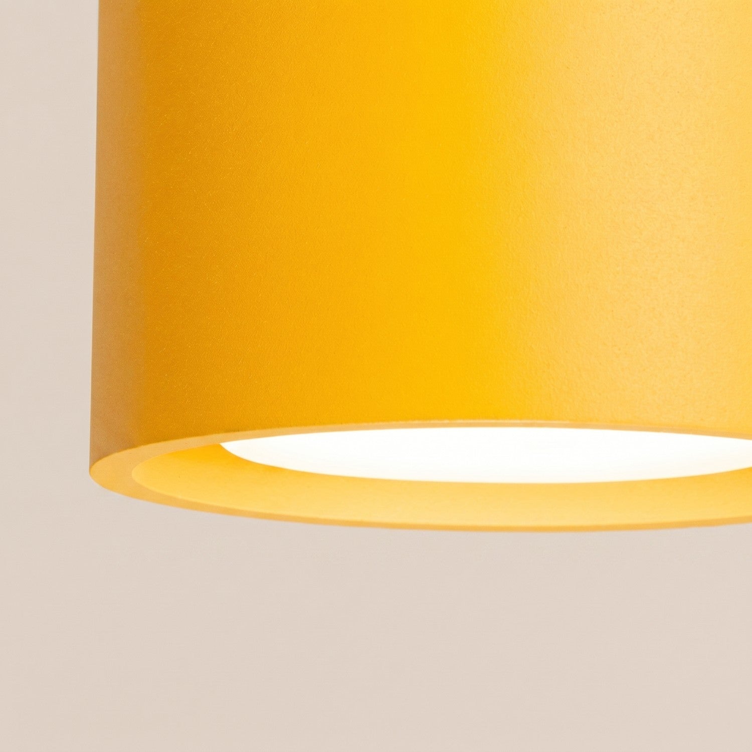 Plafonnier Modo 1 aluminium jaune Gx53, vue 4