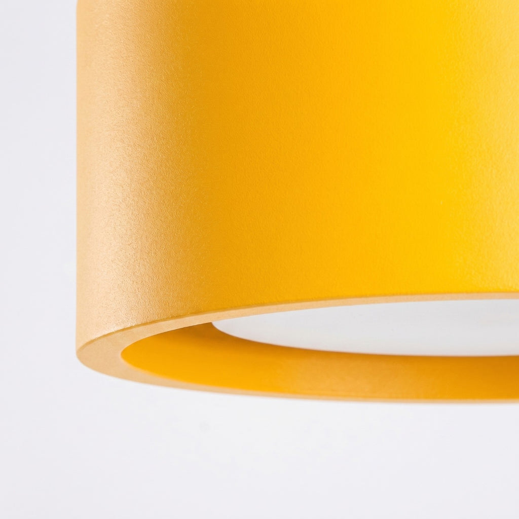 Plafonnier Modo 1 aluminium jaune Gx53, vue 5