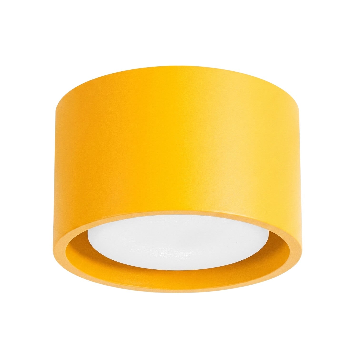 Plafonnier Modo 1 aluminium jaune Gx53