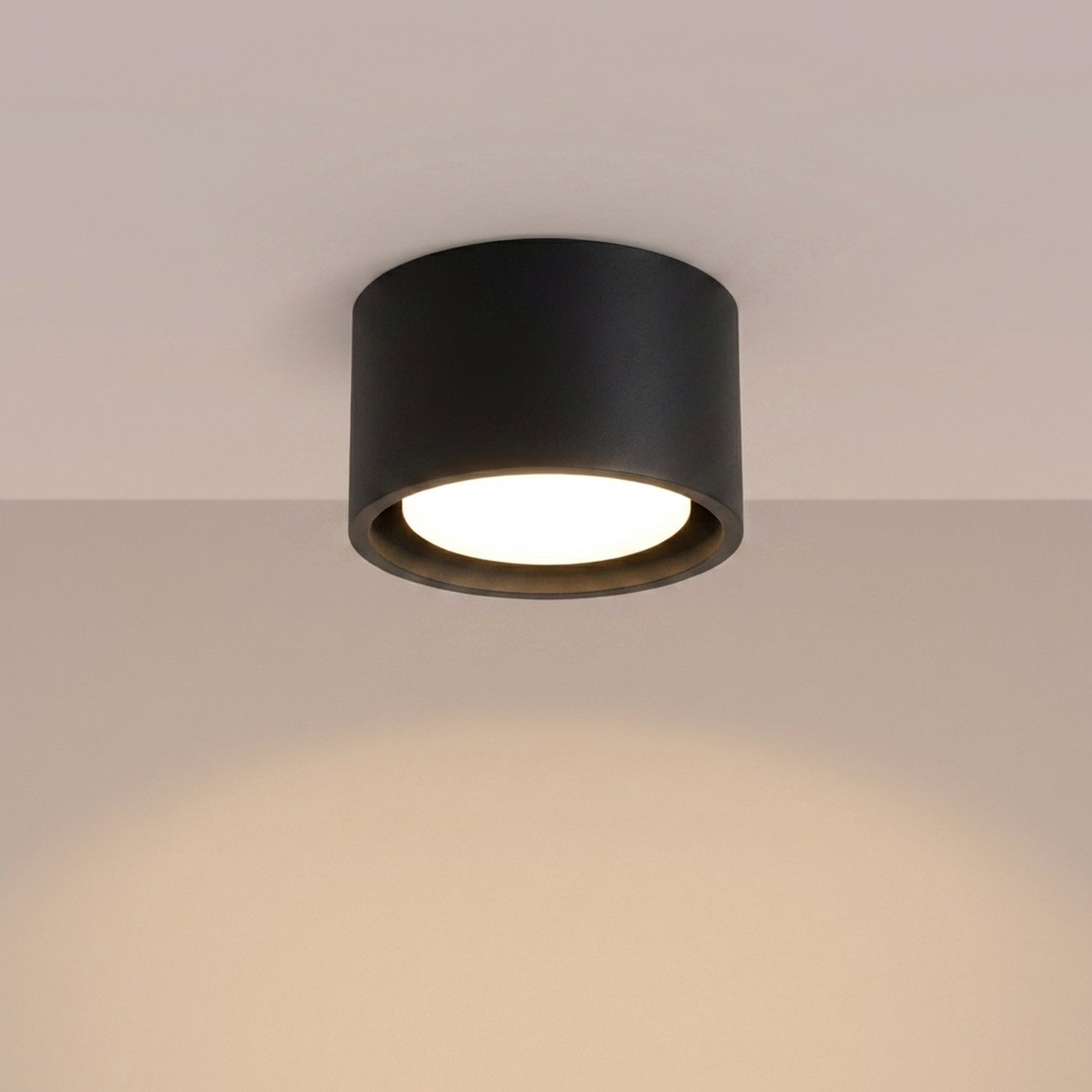 Plafonnier Modo 1 aluminium noir Gx53, vue 3