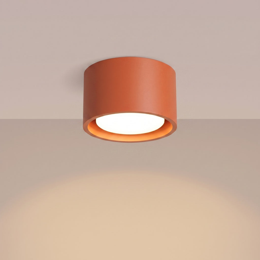 Plafonnier Modo 1 aluminium ocre rouge Gx53, vue 3