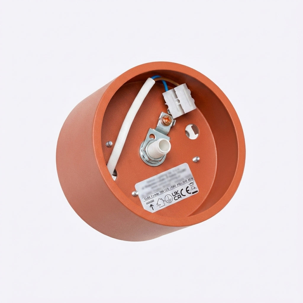 Plafonnier Modo 1 aluminium ocre rouge Gx53, vue 7