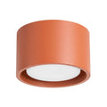 Plafonnier Modo 1 aluminium ocre rouge Gx53