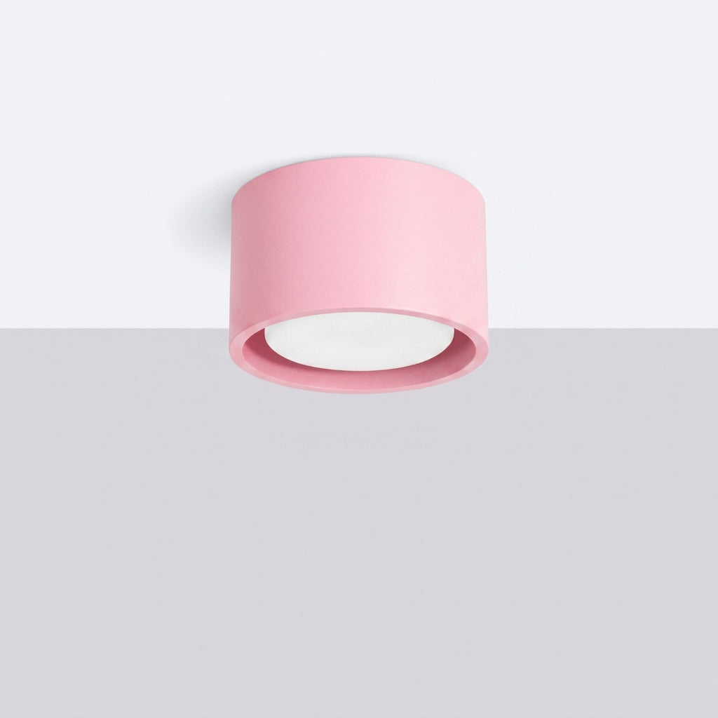 Plafonnier Modo 1 aluminium rose Gx53, vue 2