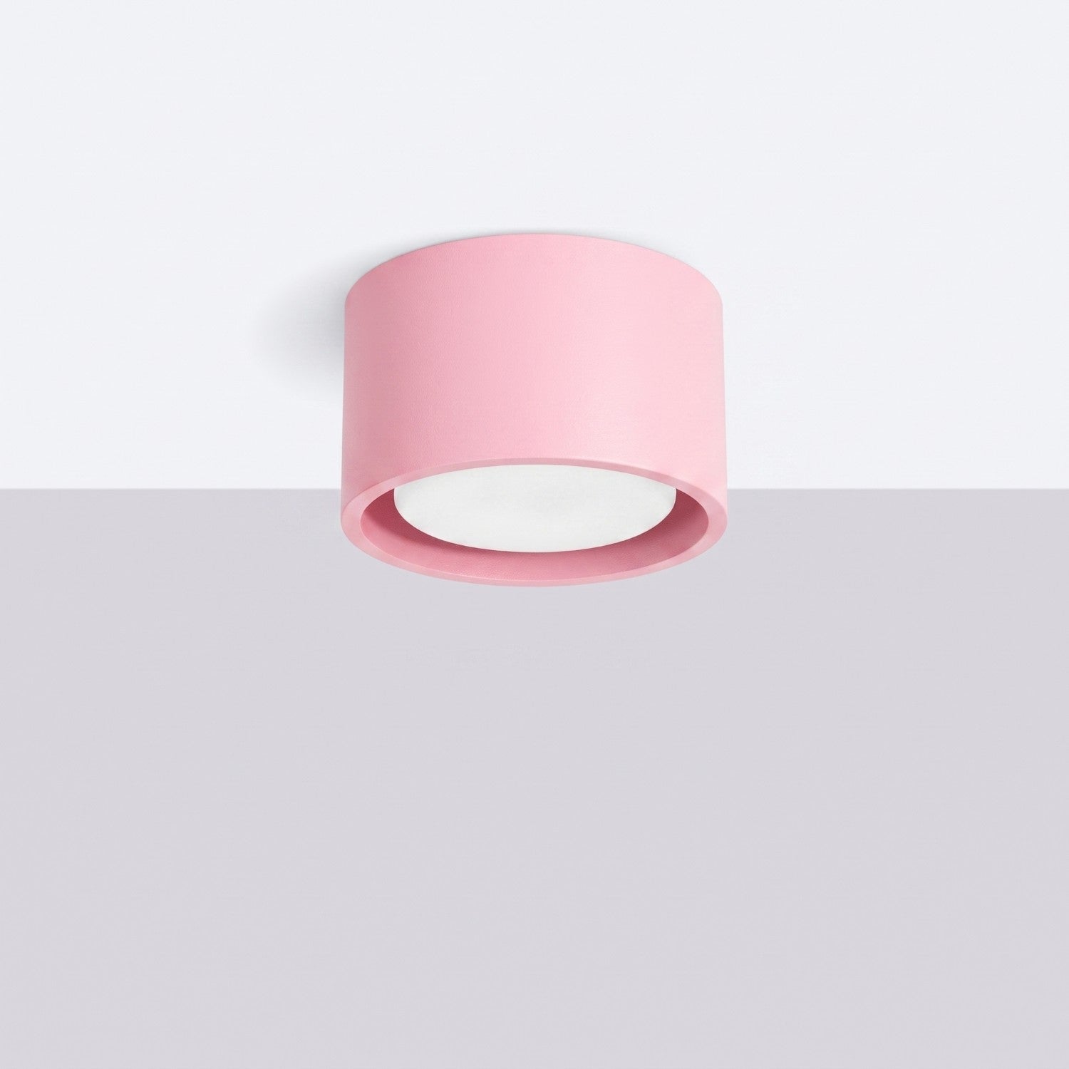 Plafonnier Modo 1 aluminium rose Gx53, vue 2