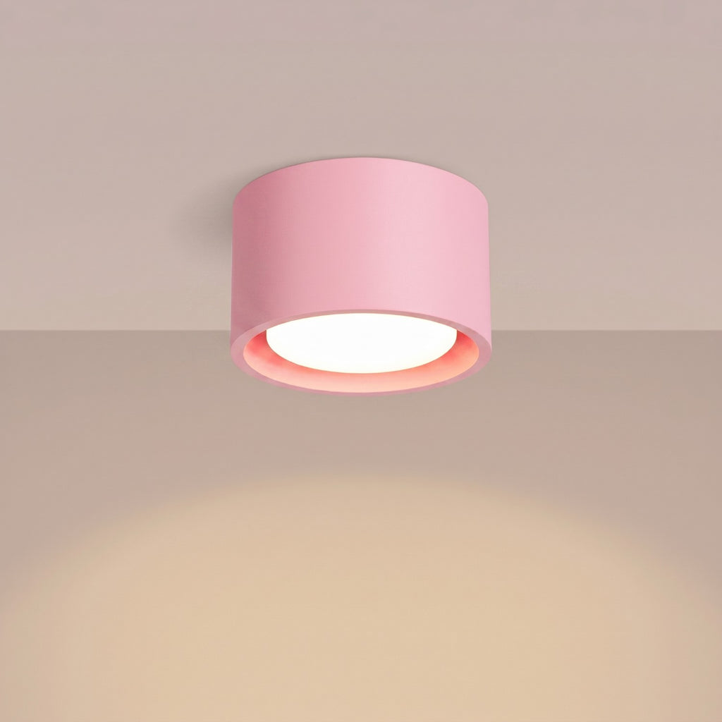 Plafonnier Modo 1 aluminium rose Gx53, vue 3