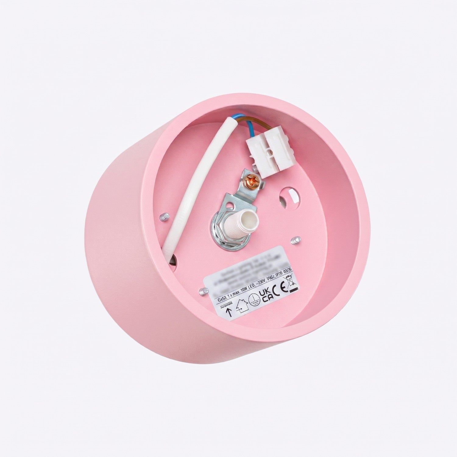 Plafonnier Modo 1 aluminium rose Gx53, vue 7