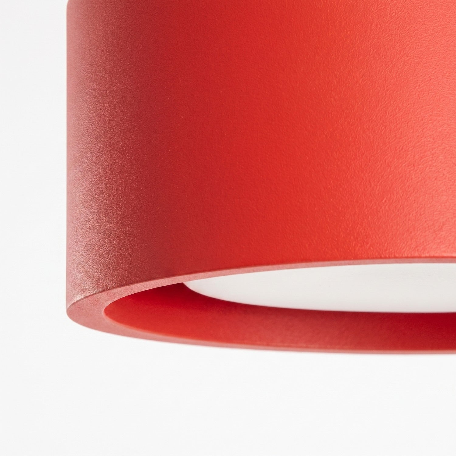 Plafonnier Modo 1 aluminium rouge Gx53, vue 5