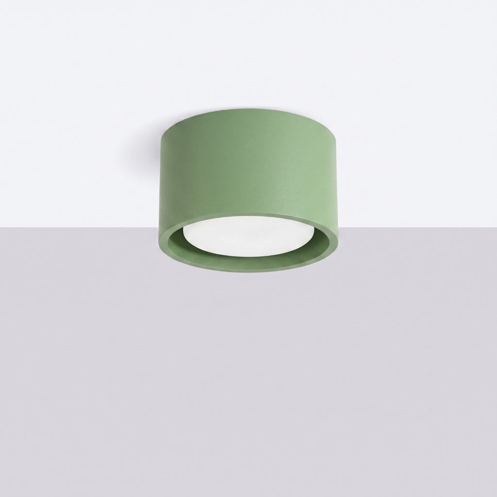 Plafonnier Modo 1 aluminium vert sauge Gx53, vue 2