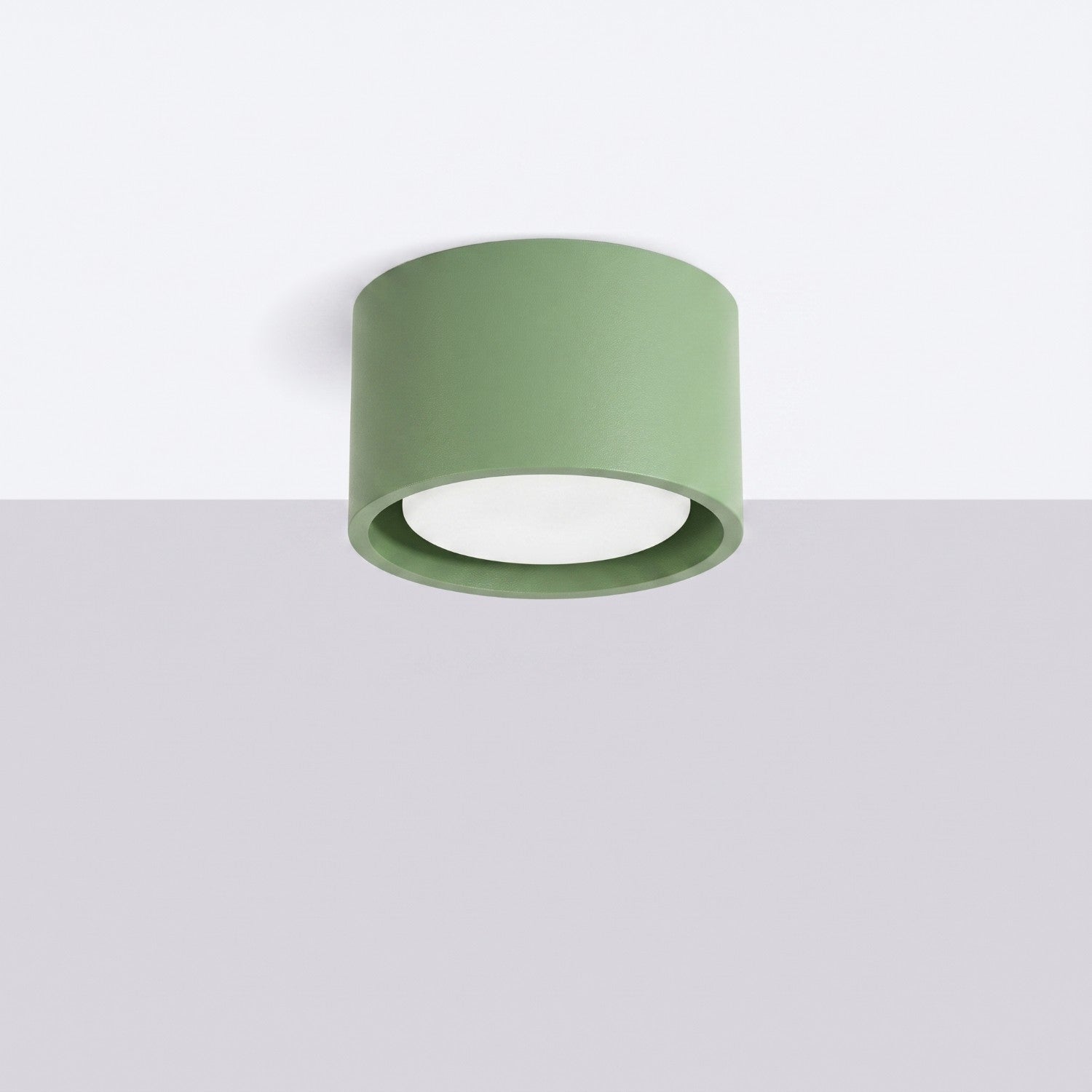 Plafonnier Modo 1 aluminium vert sauge Gx53, vue 2