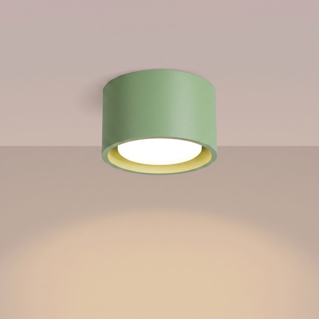 Plafonnier Modo 1 aluminium vert sauge Gx53, vue 3
