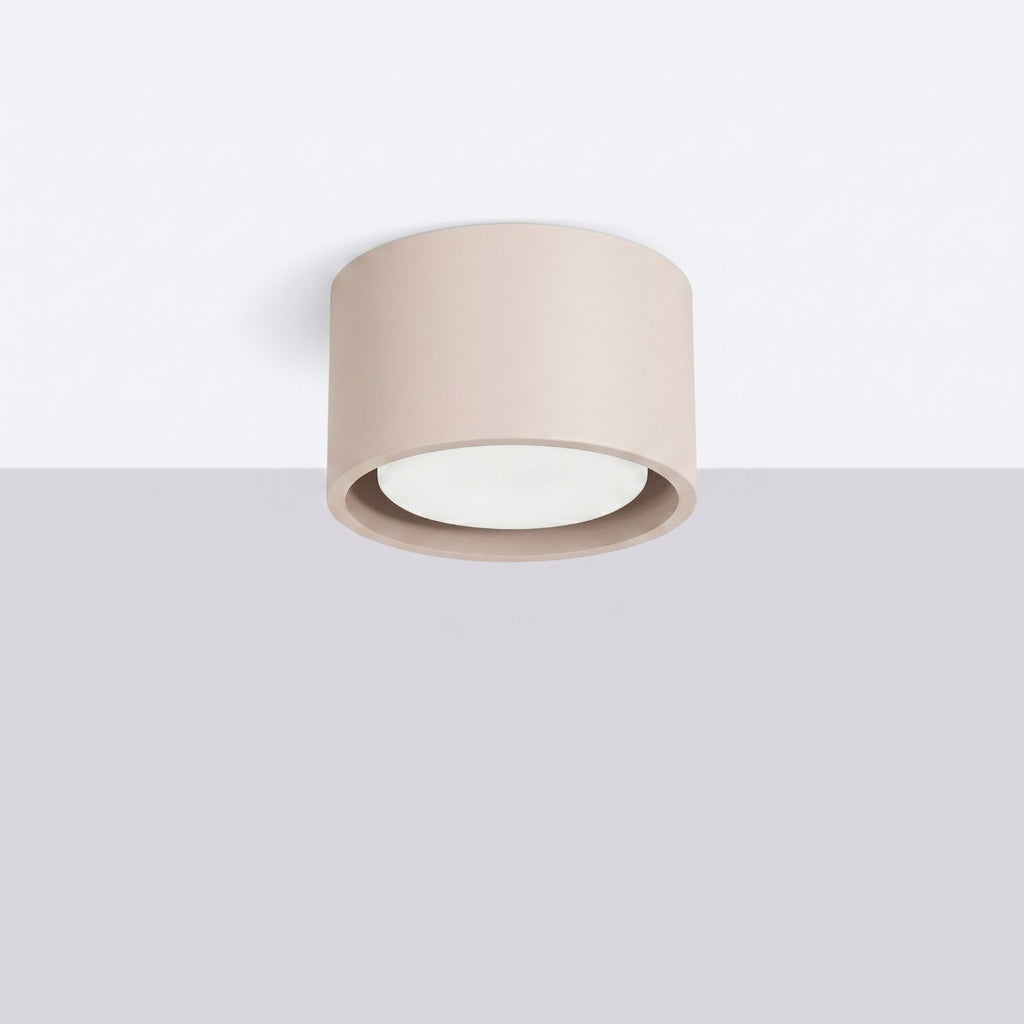 Plafonnier Modo 1 aluminium taupe Gx53, vue 2