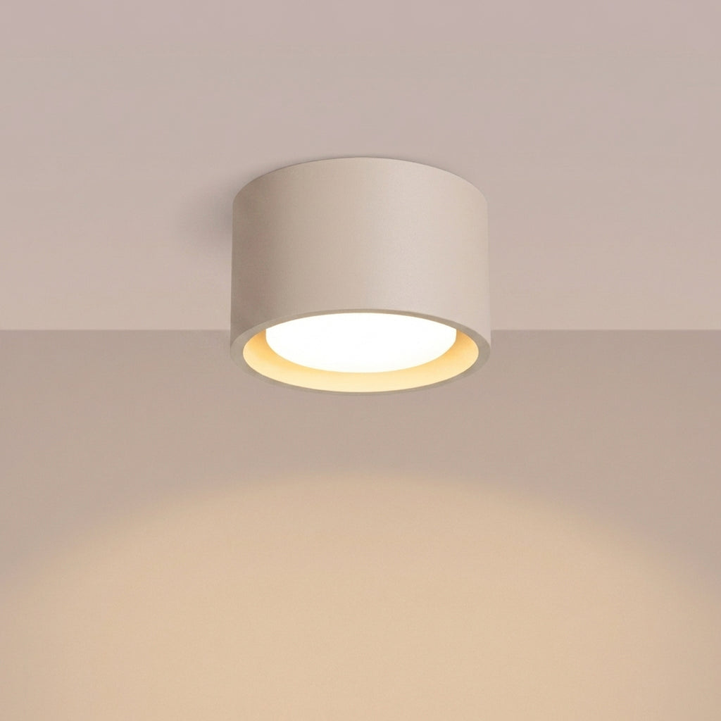 Plafonnier Modo 1 aluminium taupe Gx53, vue 3