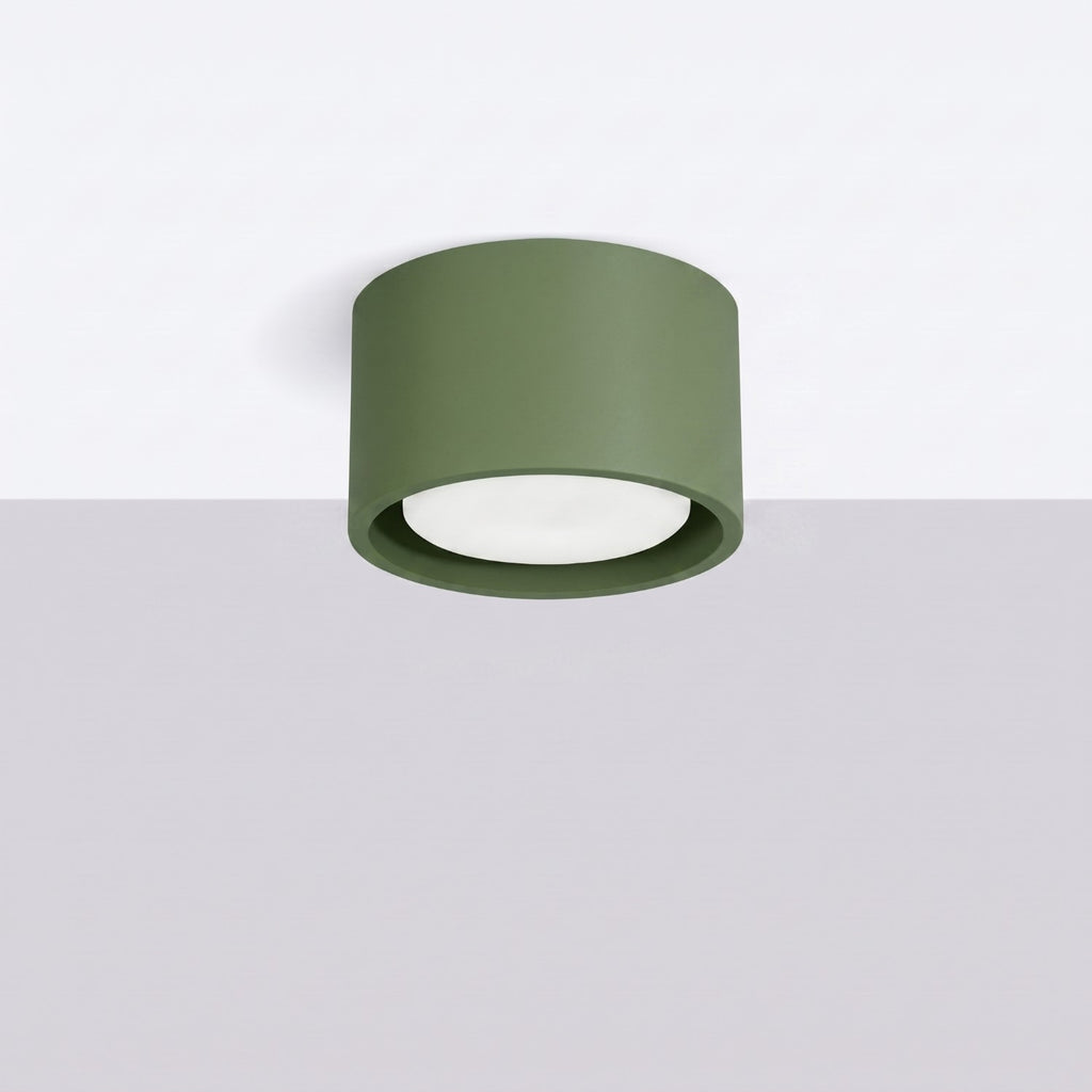 Plafonnier Modo 1 aluminium vert olive Gx53, vue 2