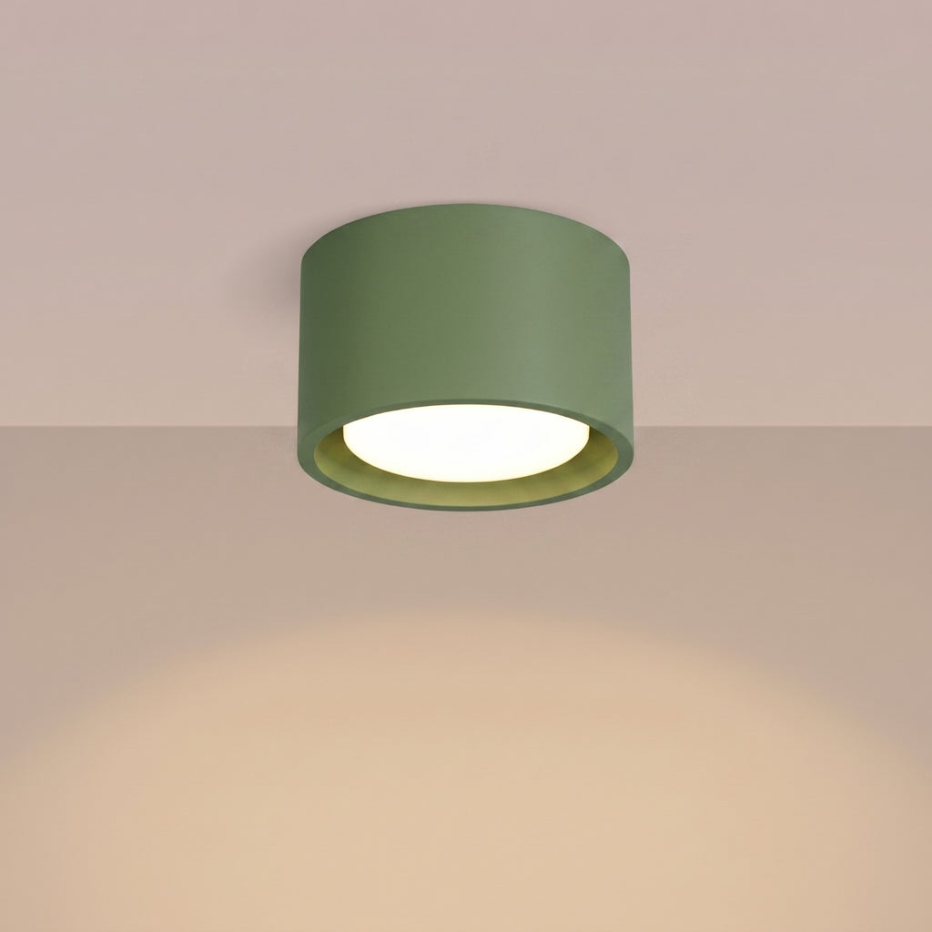 Plafonnier Modo 1 aluminium vert olive Gx53, vue 3