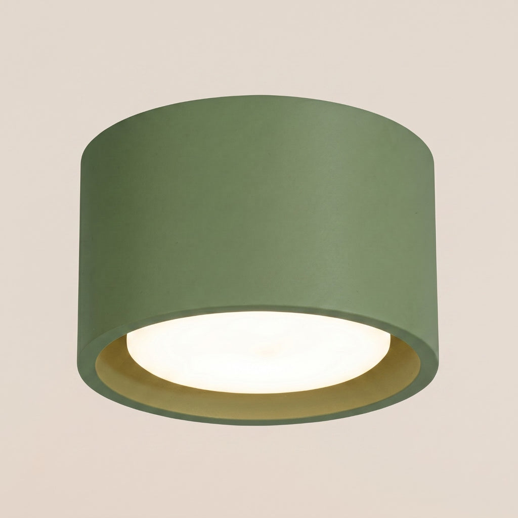 Plafonnier Modo 1 aluminium vert olive Gx53, vue 4
