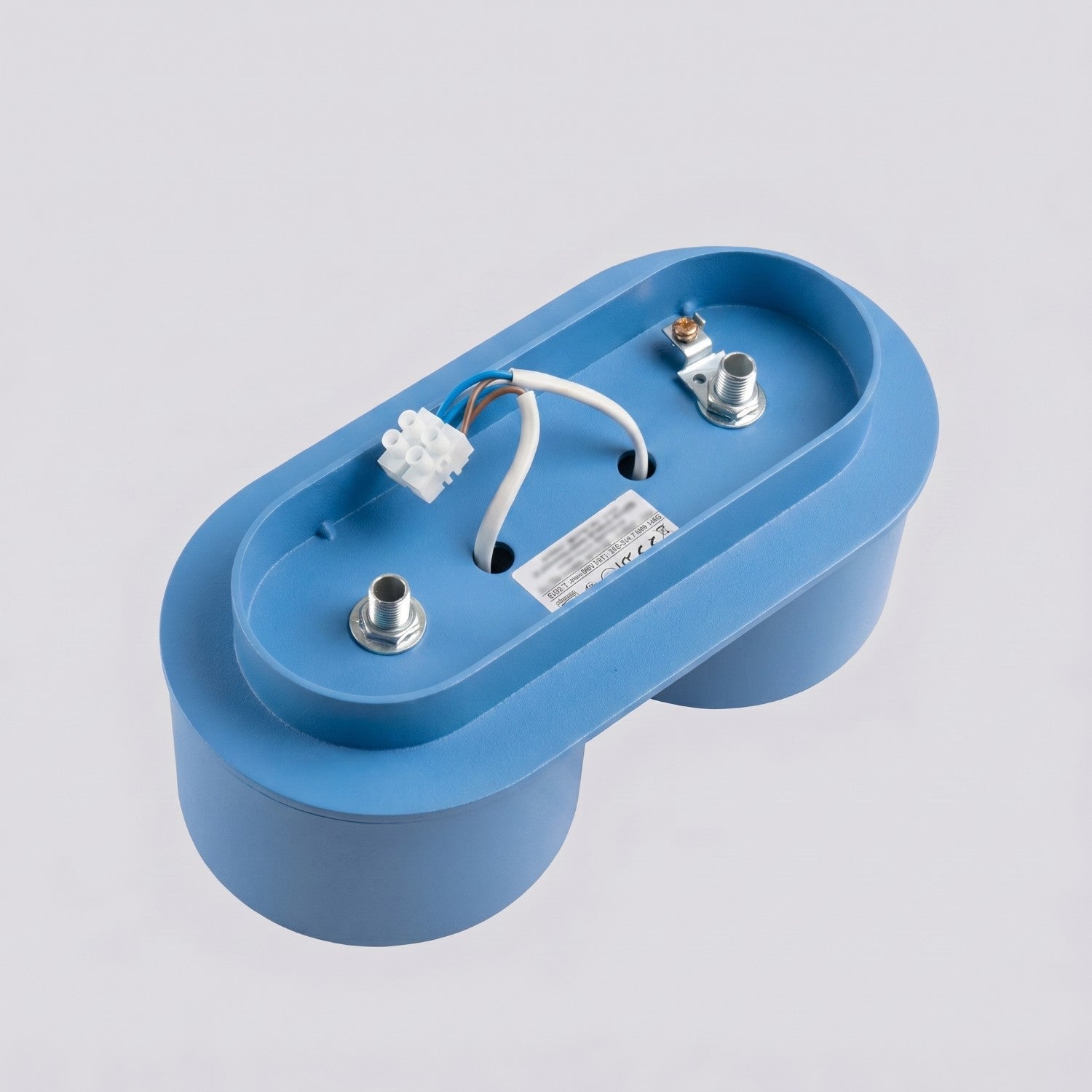 Plafonnier Modo 2 aluminium bleu azur Gx53, vue 7