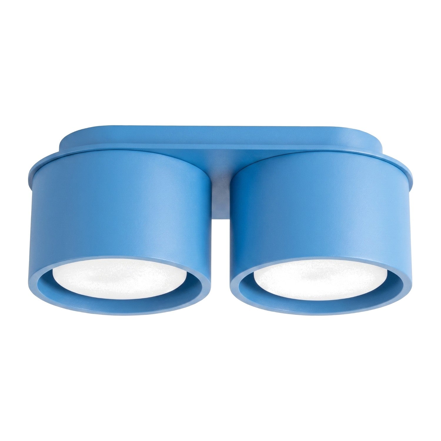 Plafonnier Modo 2 aluminium bleu azur Gx53
