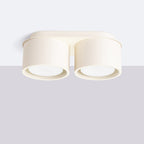 Plafonnier Modo 2 aluminium beige Gx53, vue 2