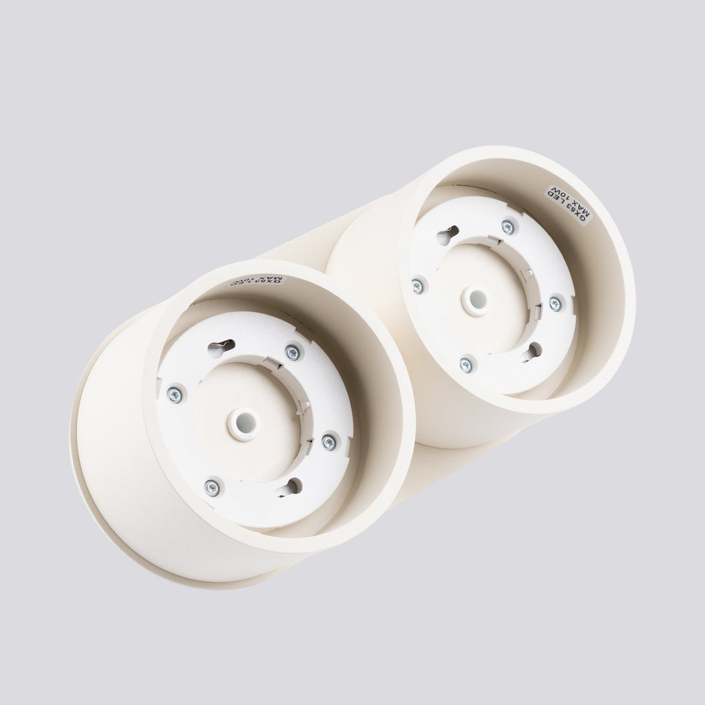 Plafonnier Modo 2 aluminium beige Gx53, vue 6