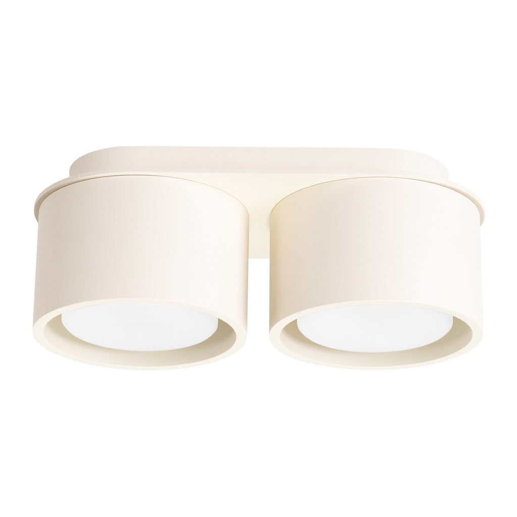 Plafonnier Modo 2 aluminium beige Gx53